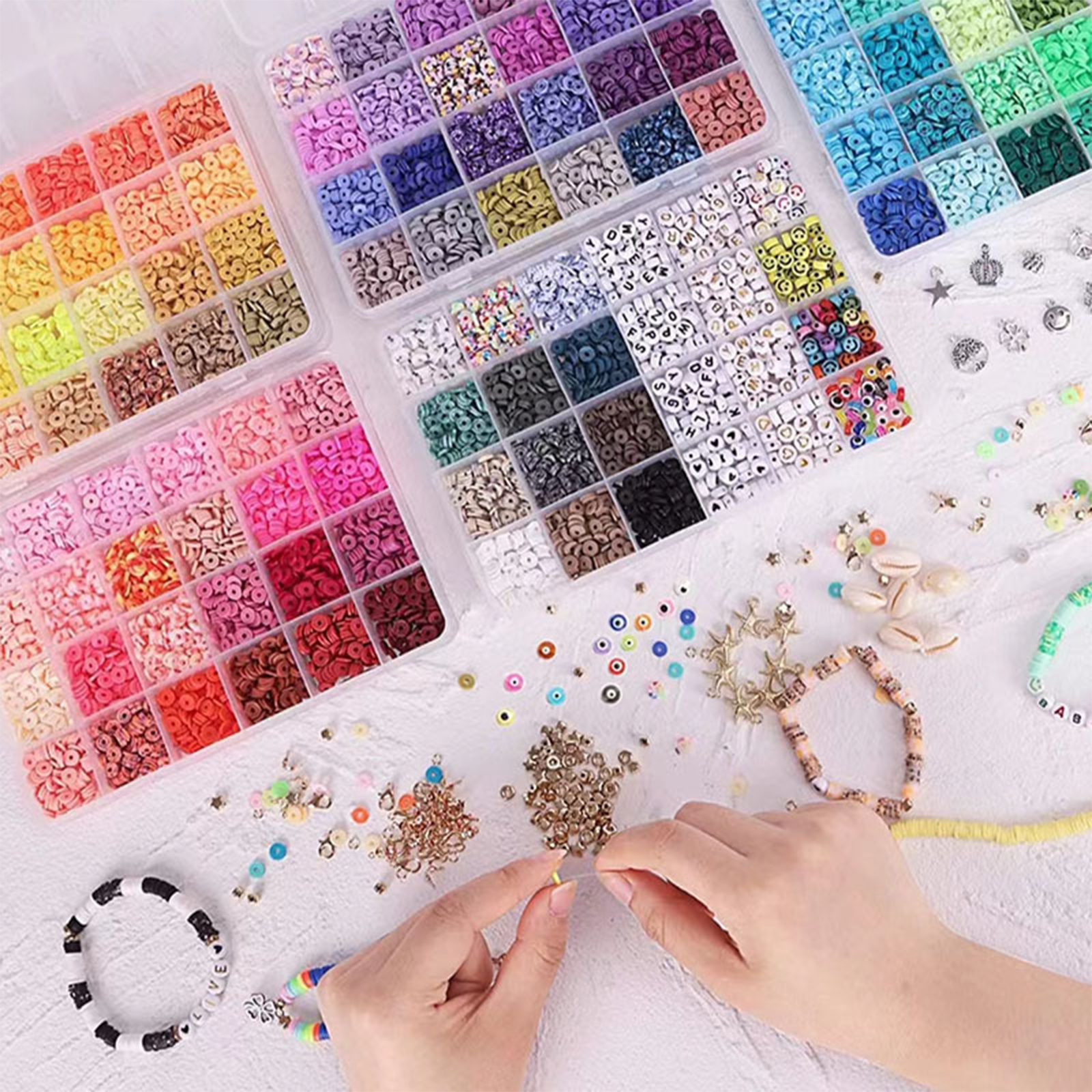 Flat Clay Beads Jewelry-Making Set โ photo 3