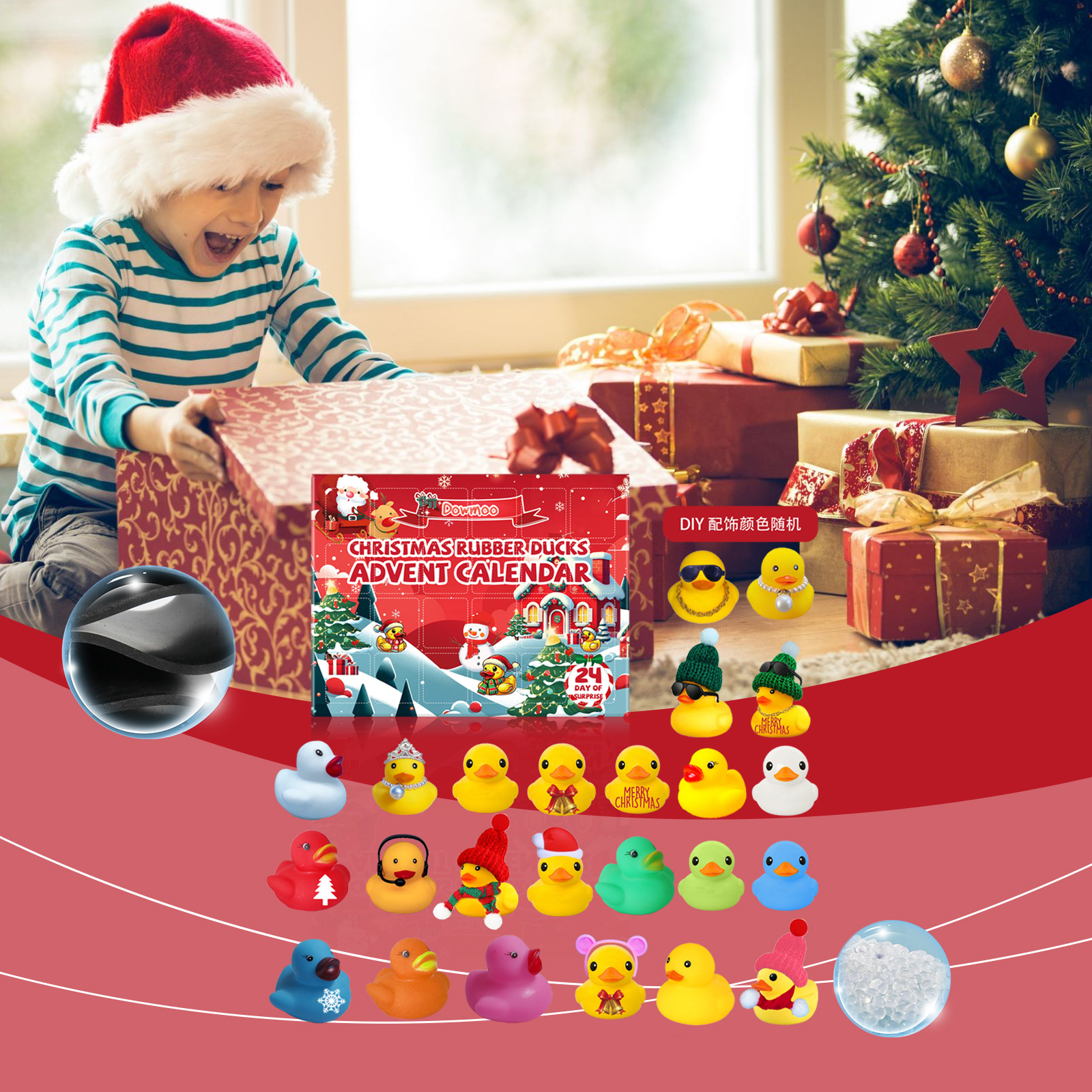24-Day Christmas Advent Calendar Squeeze Toy Set — photo 3