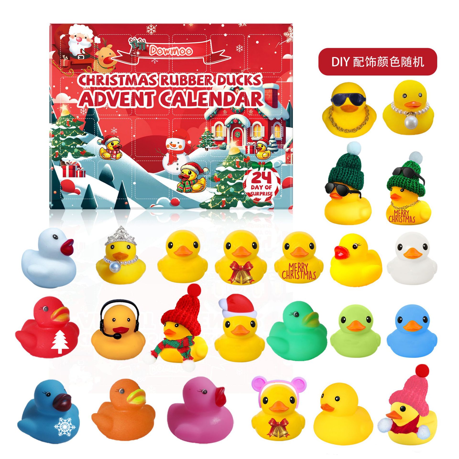 24-Day Christmas Advent Calendar Squeeze Toy Set — photo 2