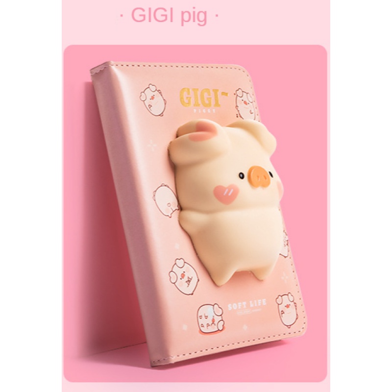 Squishy Pig Cover Notebook Journal