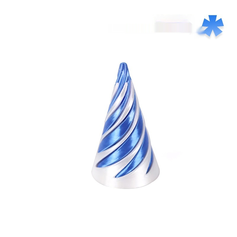 3D-Printed Spiral Cone Spinning Top