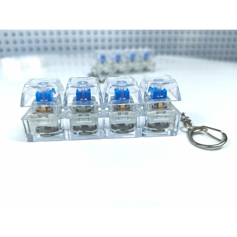 Transparent 4-Switch Keycap Fidget Keychain โ photo 2