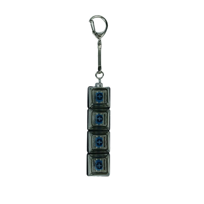 Transparent 4-Switch Keycap Fidget Keychain โ photo 4