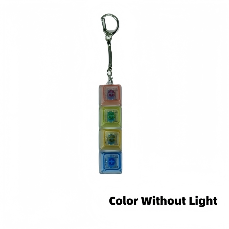 Transparent 4-Switch Keycap Fidget Keychain โ photo 5