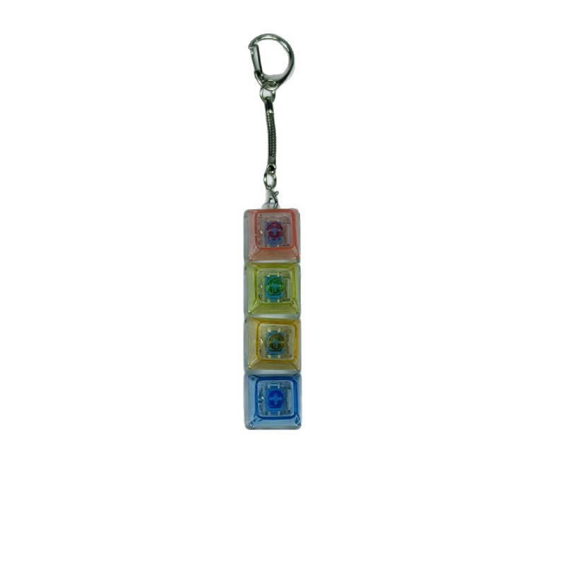 Transparent 4-Switch Keycap Fidget Keychain โ photo 6