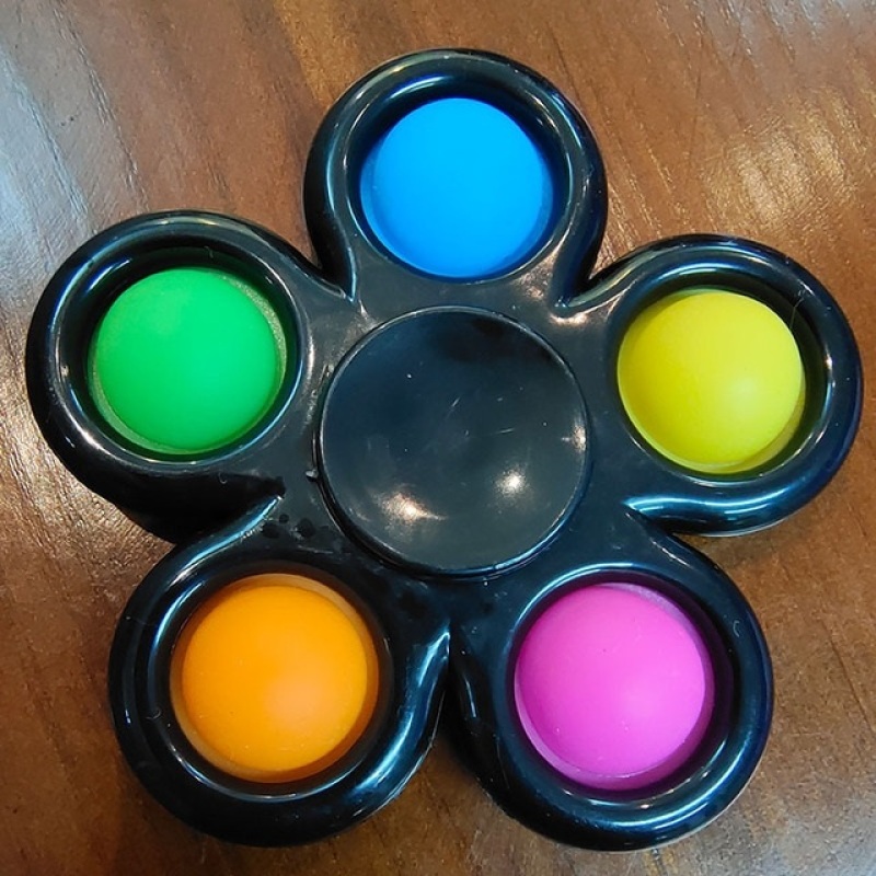 Simple Dimple 5-Bubble Fidget Spinner