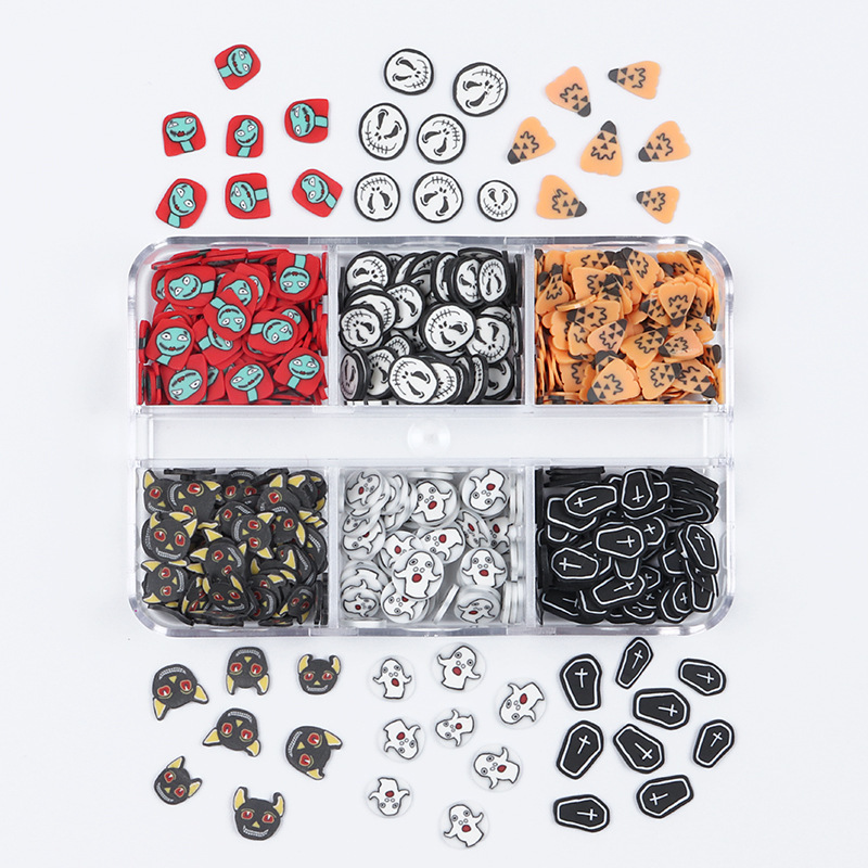 Christmas Polymer Clay Sprinkles Set, 6 Grid Box — photo 2