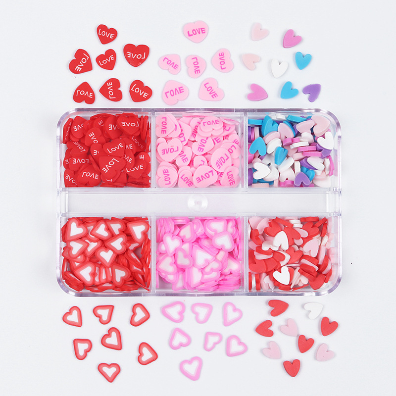 Christmas Polymer Clay Sprinkles Set, 6 Grid Box — photo 3