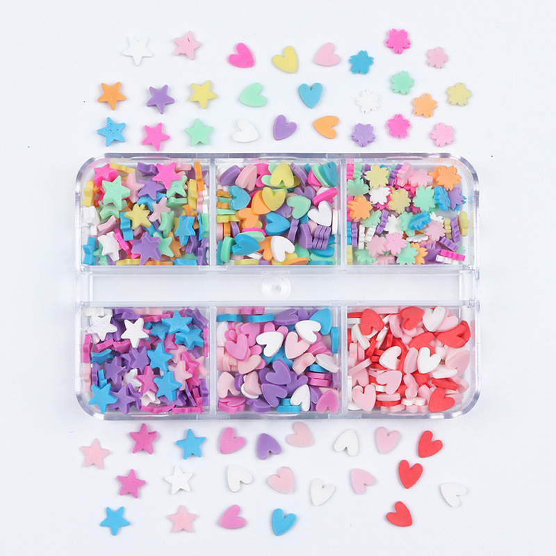 Christmas Polymer Clay Sprinkles Set, 6 Grid Box — photo 4