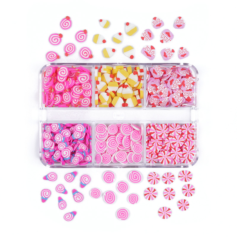 Christmas Polymer Clay Sprinkles Set, 6 Grid Box — photo 6
