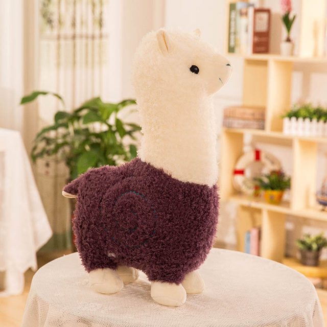 Fluffy White Alpaca Plush โ photo 2