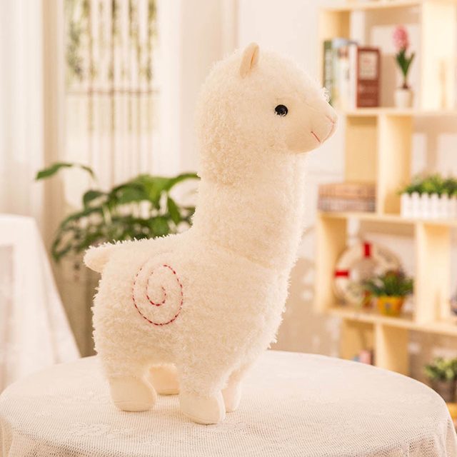 Fluffy White Alpaca Plush โ photo 6