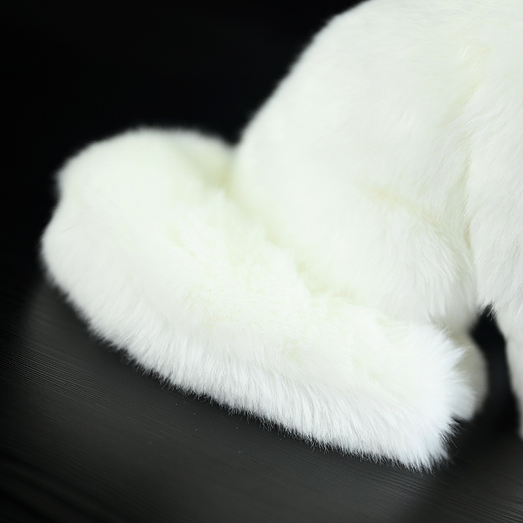 Realistic Snowy White Fox Plush — photo 2