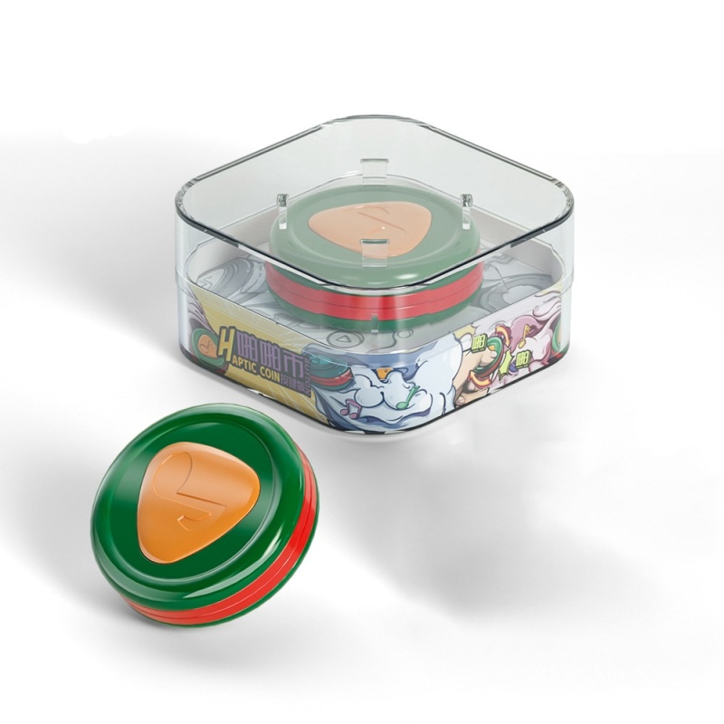 Haptic Coin Click Fingertip Fidget Disc