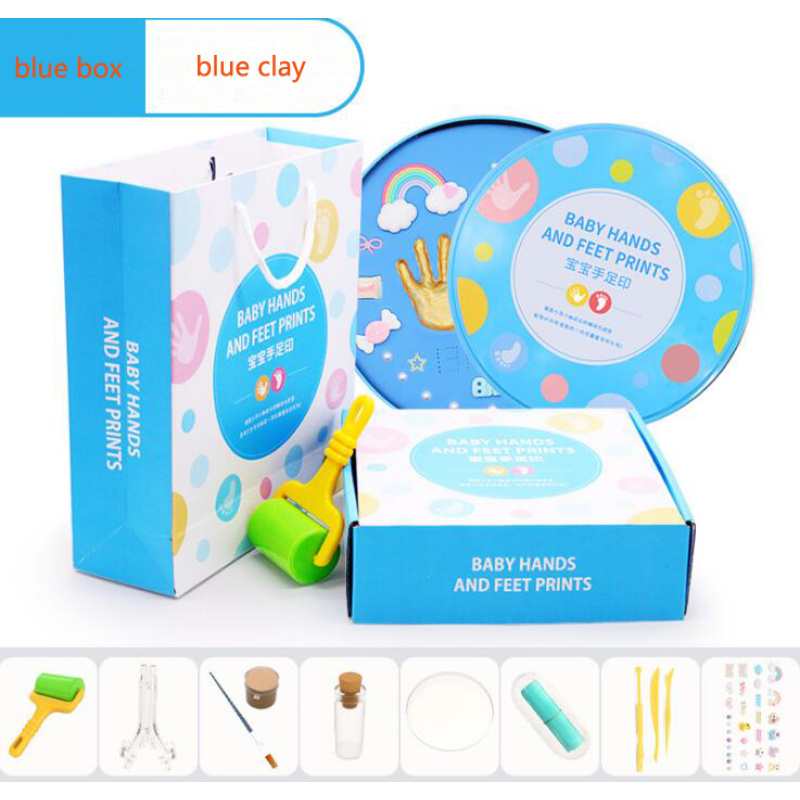 Baby Hand & Foot Print Air-Dry Clay Keepsake Kit
