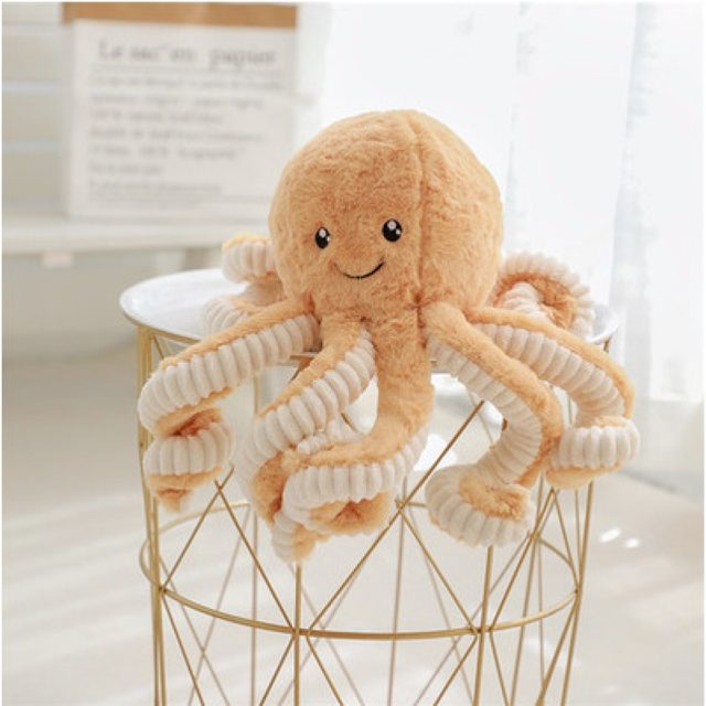 Smiley Octopus Plush, 18cm