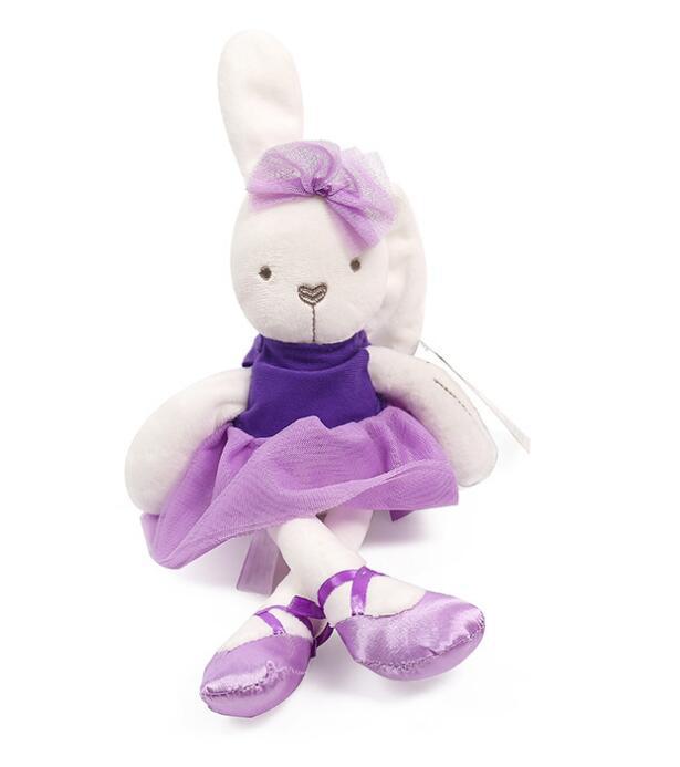 Ballerina Bunny Plush in Purple Tutu