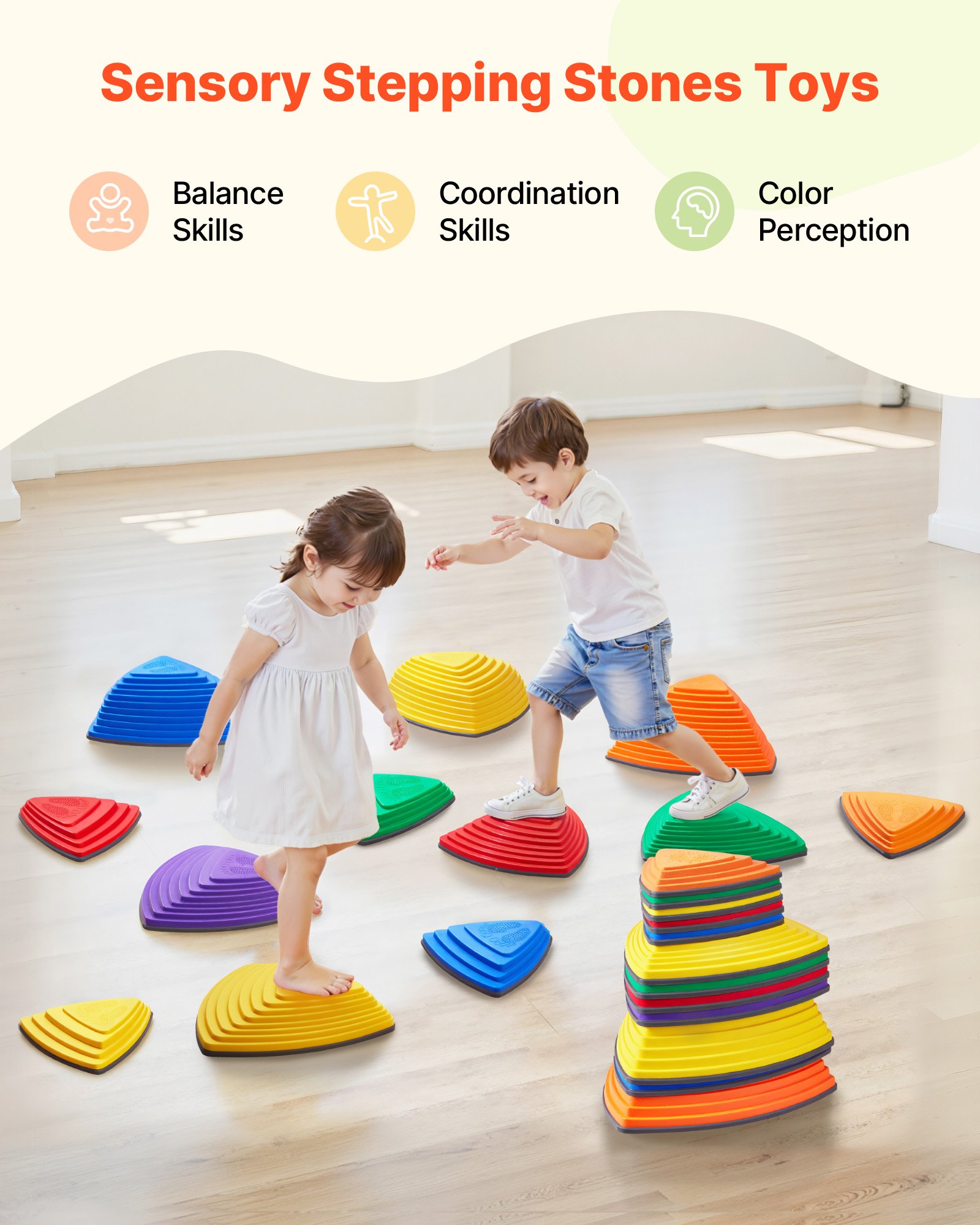 Balance Stepping Stones Set, 12 Pieces โ photo 5