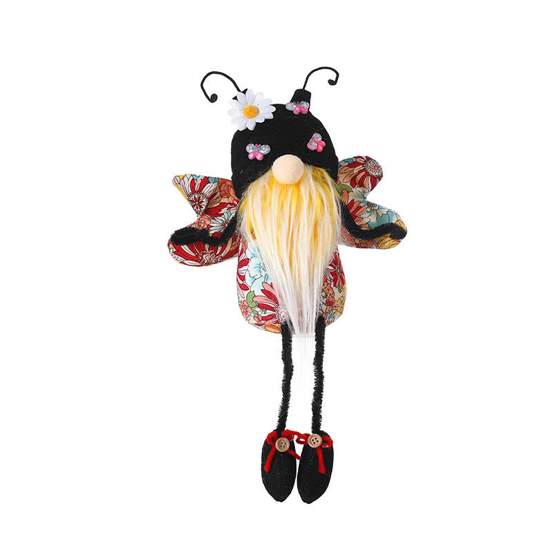 Bee Gnome Shelf Decoration With Dangle Legs — photo 2