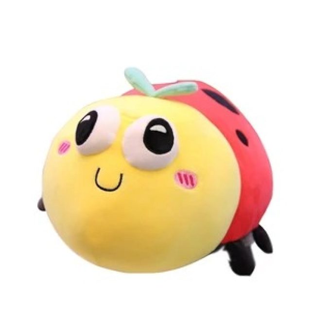 Big-Eyed Yellow & Red Ladybug Plush