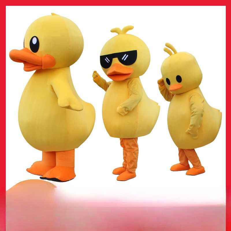 Big Yellow Duck Figure with Costume — photo 3
