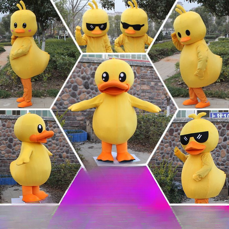 Big Yellow Duck Figure with Costume — photo 2