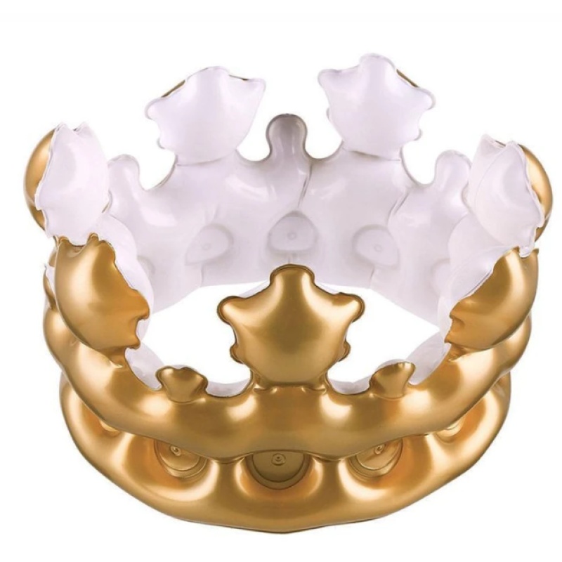 Inflatable Gold Party Crown Hat