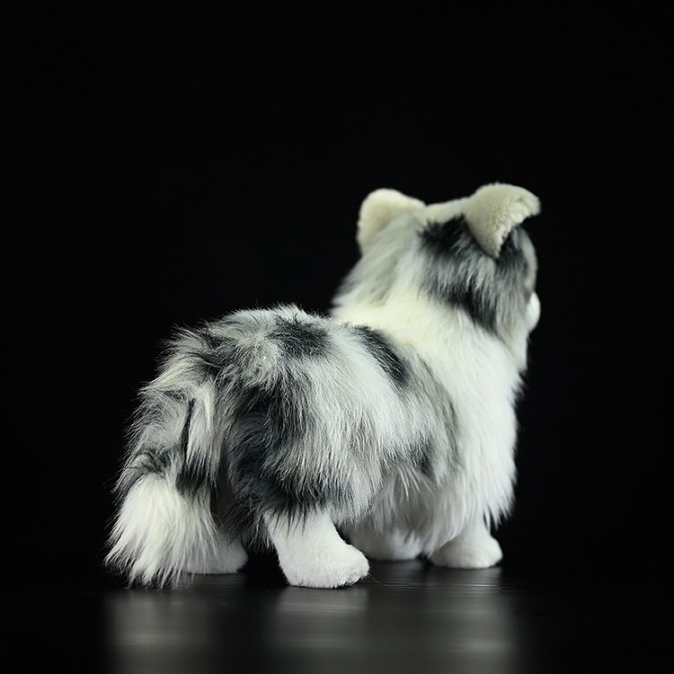 Realistic Merle Collie Dog Plush โ photo 5