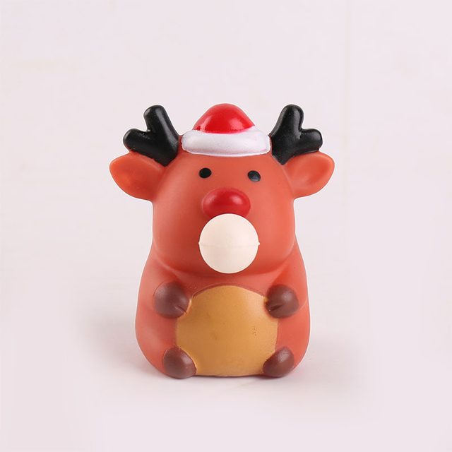 Santa-Hat Reindeer Squishy