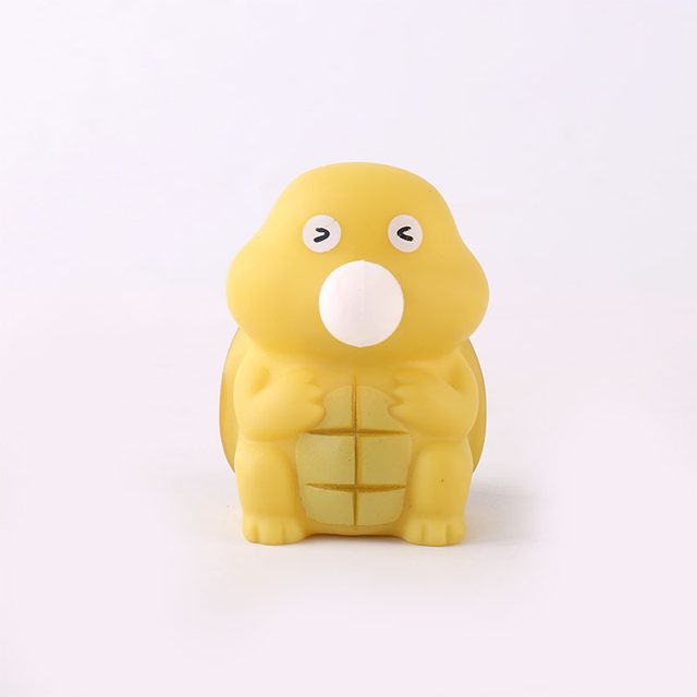 Bubble-Blowing Yellow Turtle Squeeze Toy