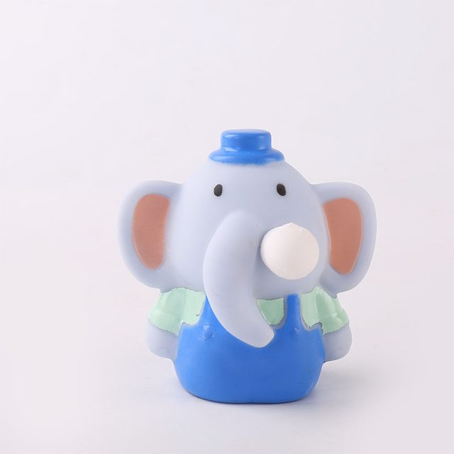 Bubble-Blowing Blue Elephant Squeeze Toy