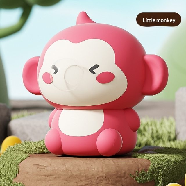 Bubble-Blowing Monkey Squeeze Toy