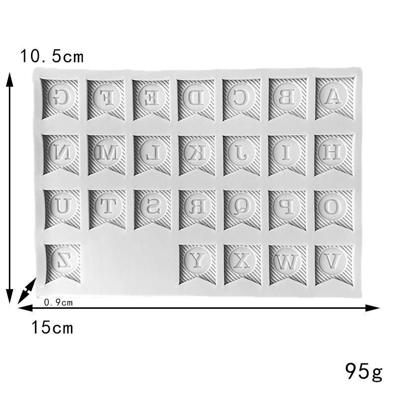 Number Banner Silicone Fondant & Resin Mold โ photo 2
