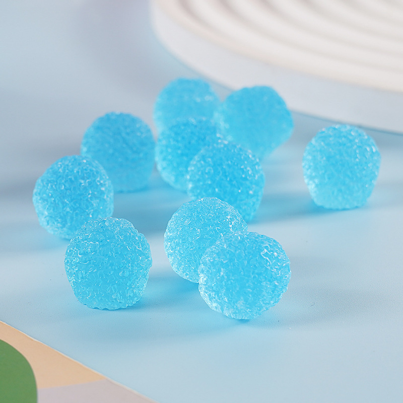 Sugar-Coated Jelly Bead Resin Cabochons