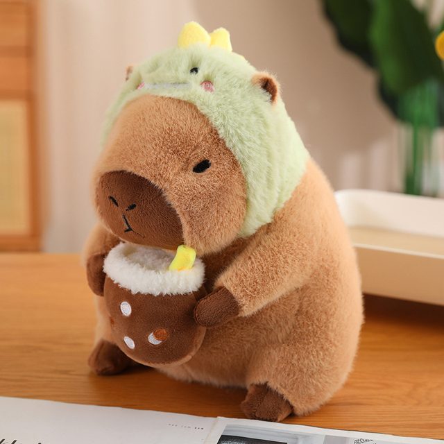Capybara in Dino Hood With Boba Plush — photo 2