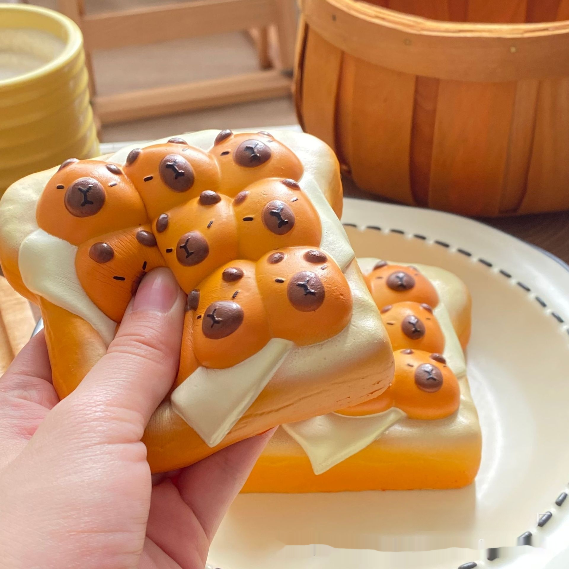 Capybara Toast Slow-Rise Squishy