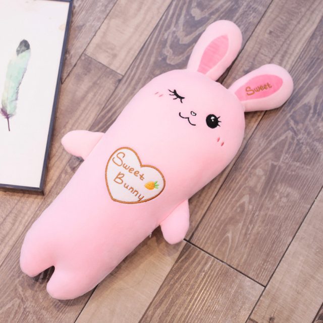 Sweet Bunny Carrot Body Pillow Plush 50cm