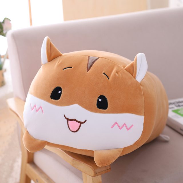 Yellow Hamster Loaf Pillow Plush
