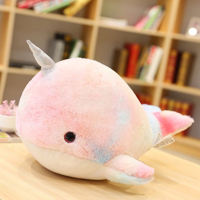 Pastel Rainbow Narwhal Plush โ photo 2