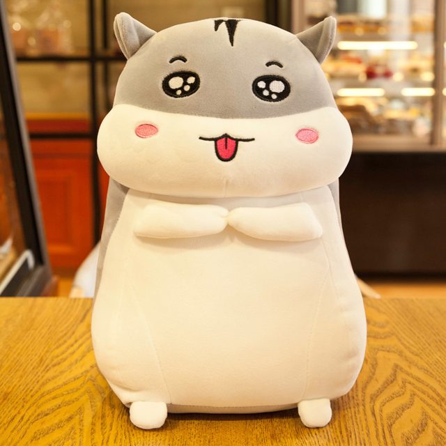 Grey Hamster Plush With Tongue Out โ photo 4