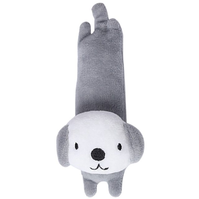 Stretchy Long Grey Puppy Plush