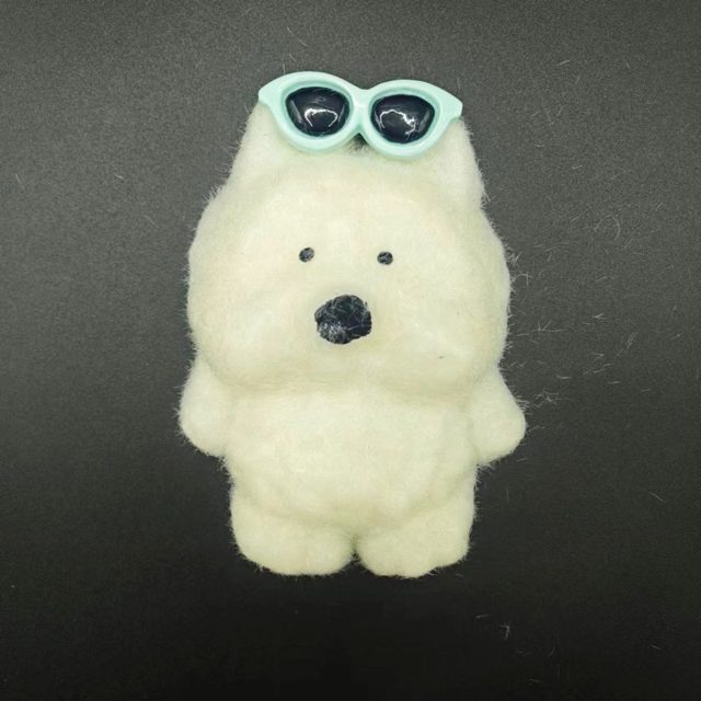Cool Shades Fuzzy Pup Squishy