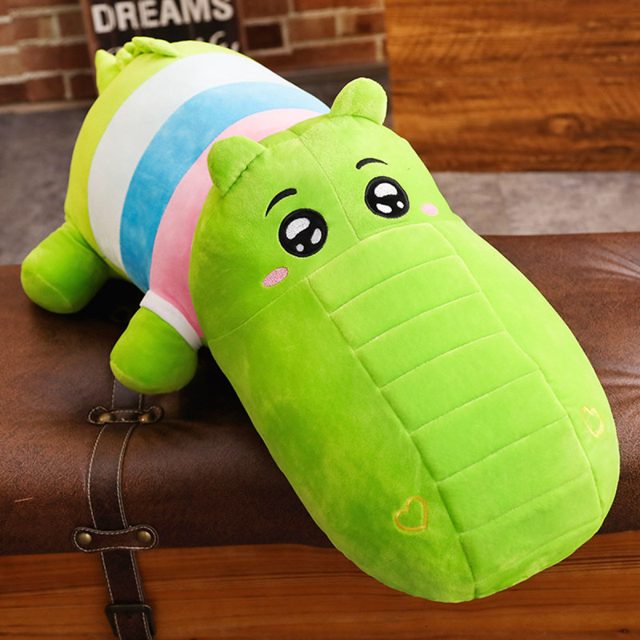 Green Crocodile Cuddle Bolster Plush โ photo 3