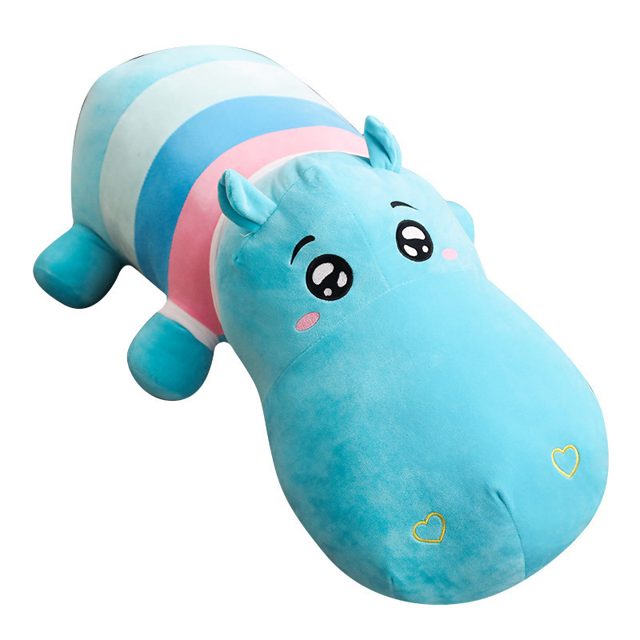 Blue Hippo Cuddle Bolster Plush โ photo 4