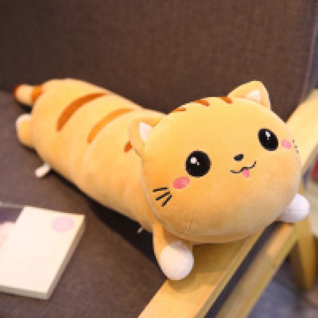 Gray Tabby Cat Body Pillow Plush โ photo 3