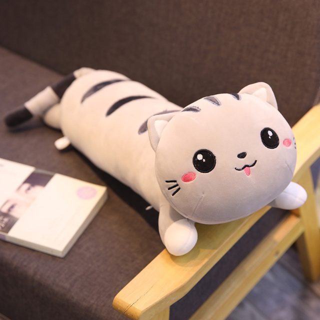 Gray Tabby Cat Body Pillow Plush โ photo 6
