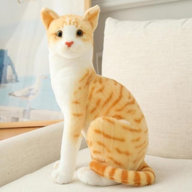 Lifelike Ginger Tabby Cat Plush โ photo 4