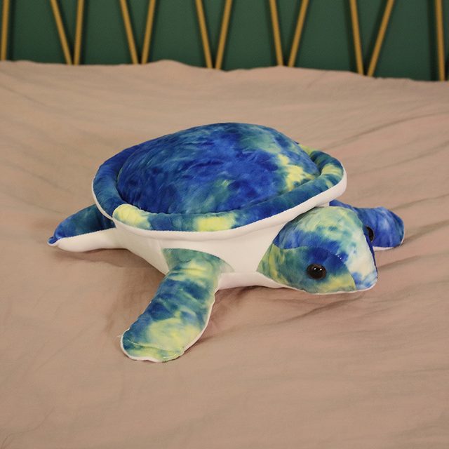 Blue Tie-Dye Sea Turtle Plush โ photo 3