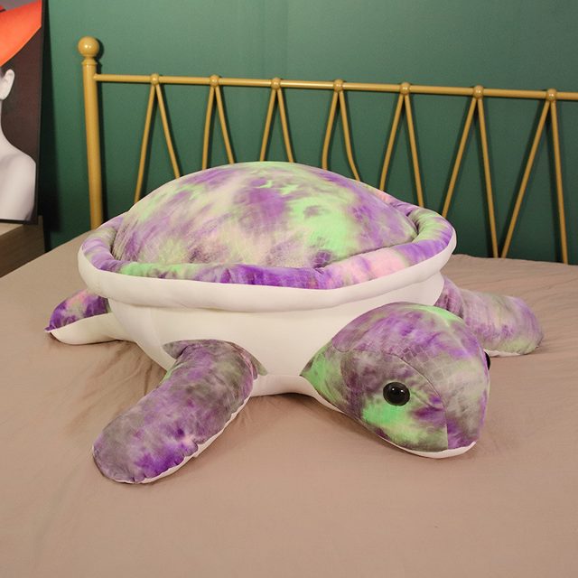 Purple & Green Tie-Dye Sea Turtle Plush โ photo 5