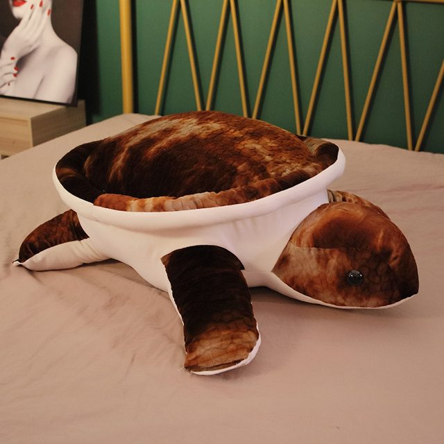 Realistic Tortoiseshell Sea Turtle Plush